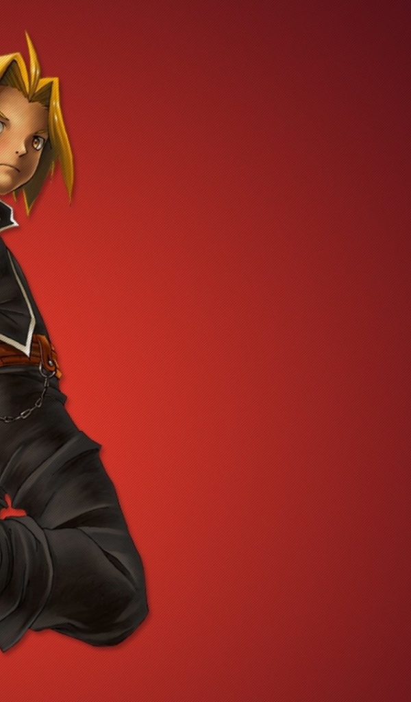 Аниме Стальной алхимик, красный фон