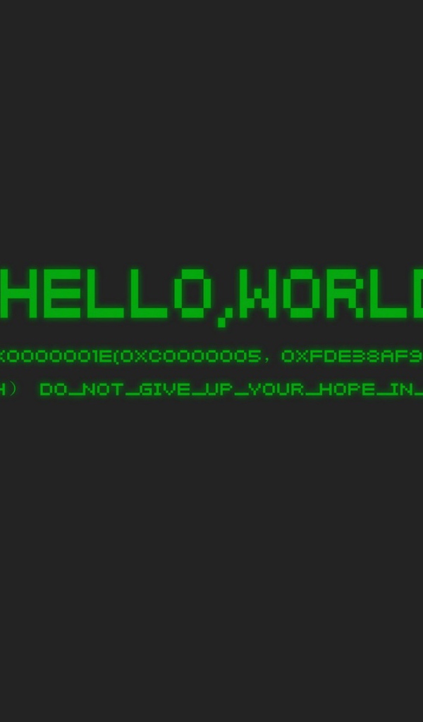 Фон Убунту, программа Привет мир