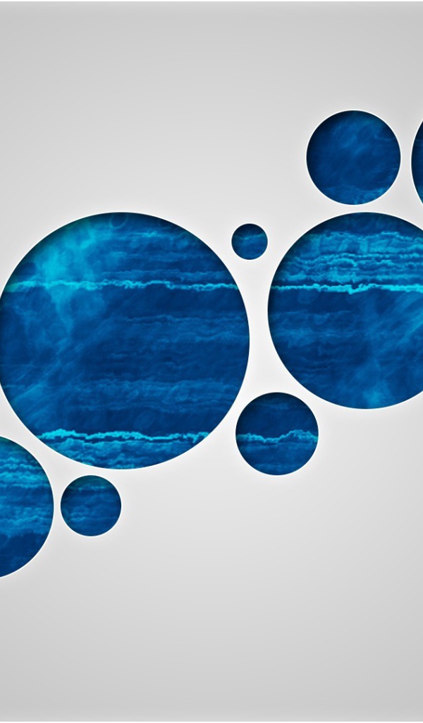 Фон из голубых кругов