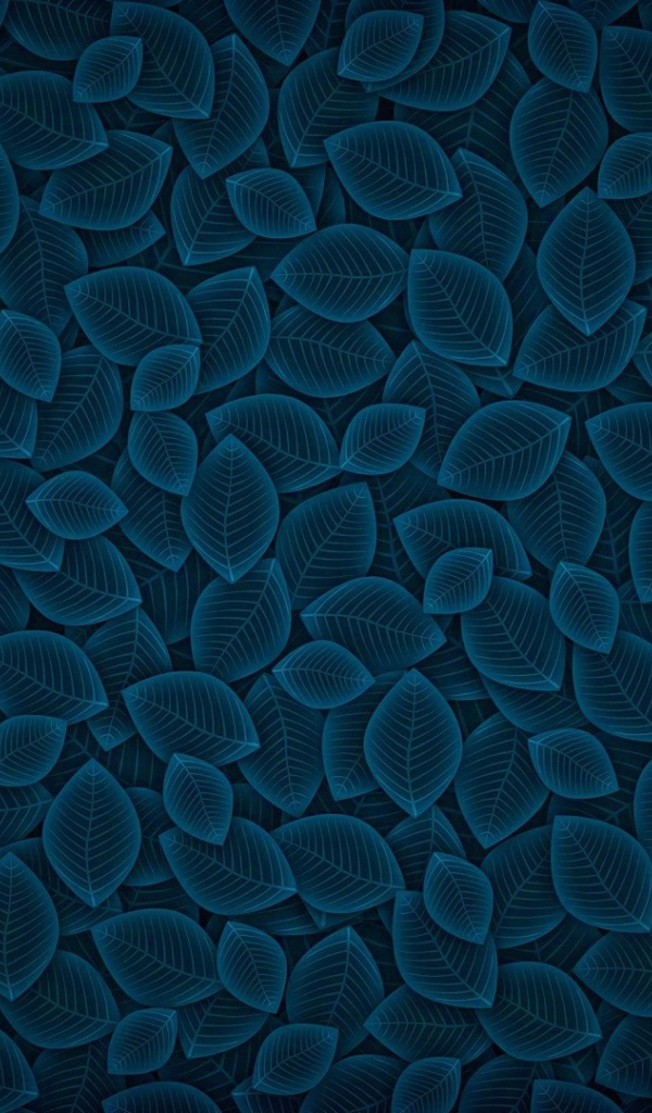 Фон из синих листьев