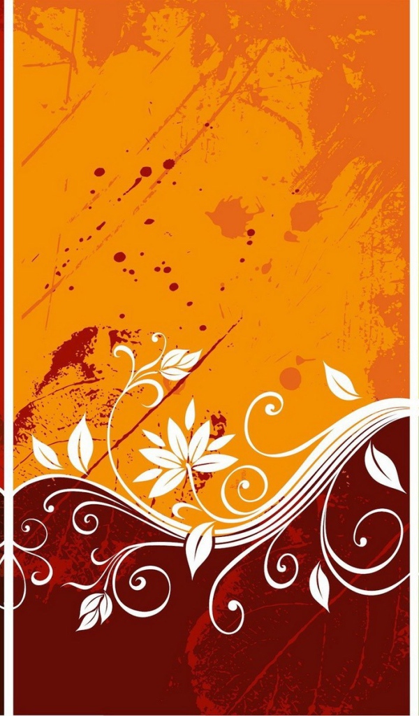 Фон с орнаментом из цветов