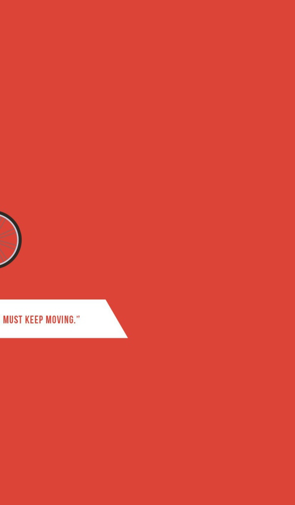 Велосипед, красный фон