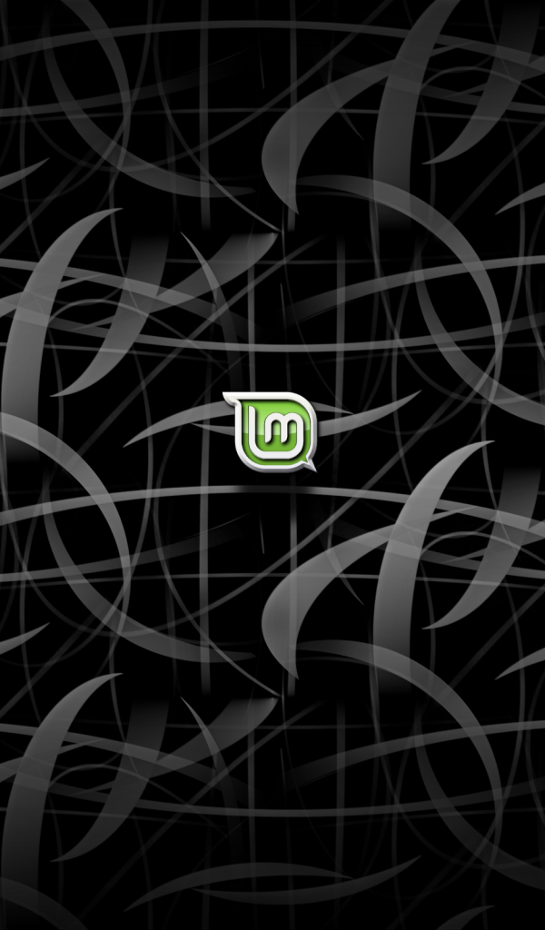 Черный фон Linux Mint
