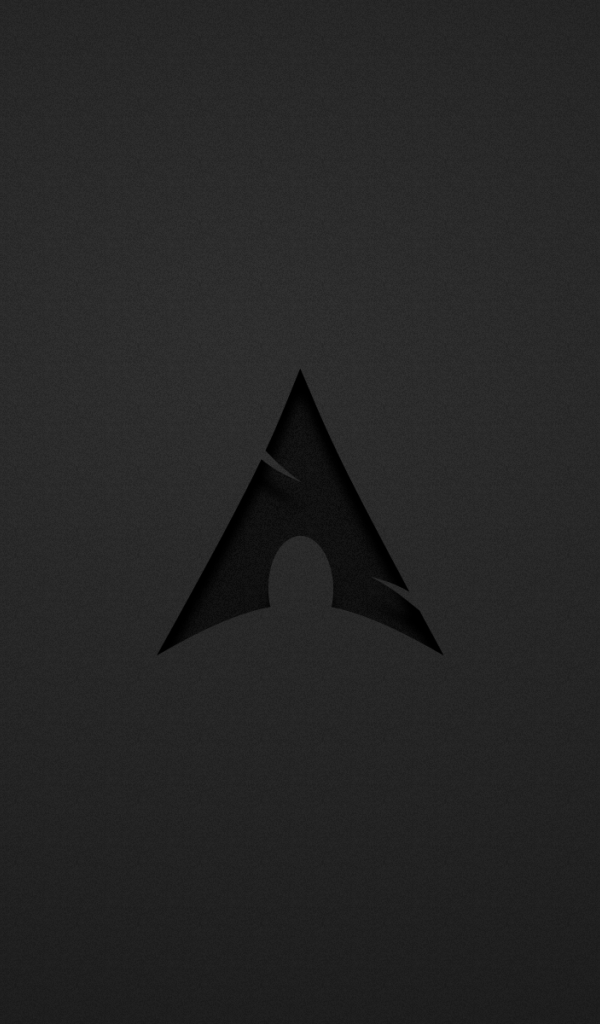 Черный символ на сером фоне