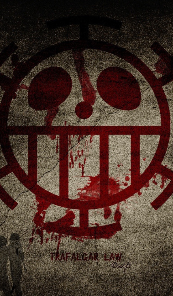 Кровавый символ аниме Трафальгар Ло