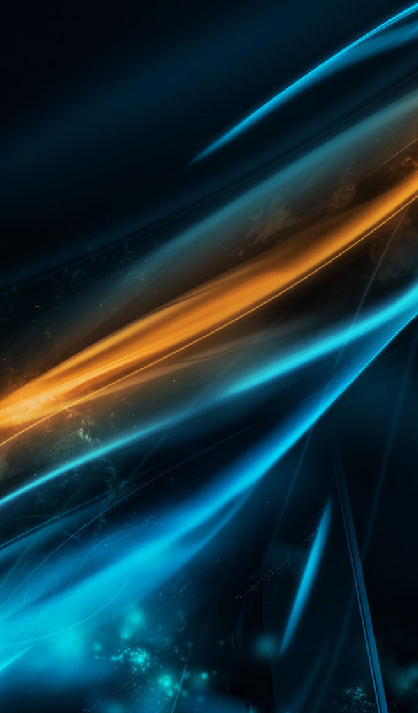 Синий и оранжевый свет