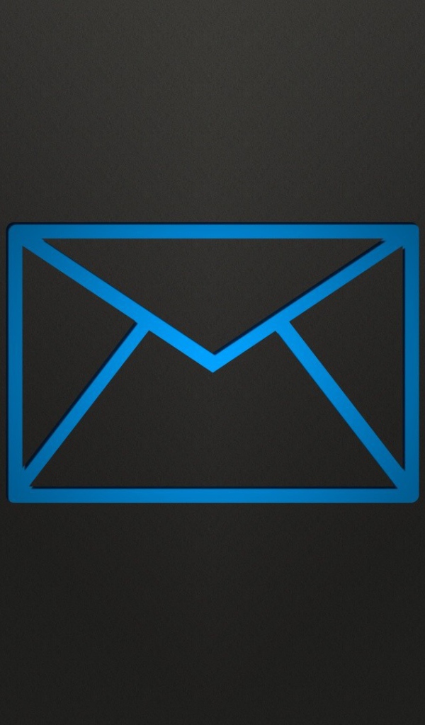 Голубое письмо, черный фон