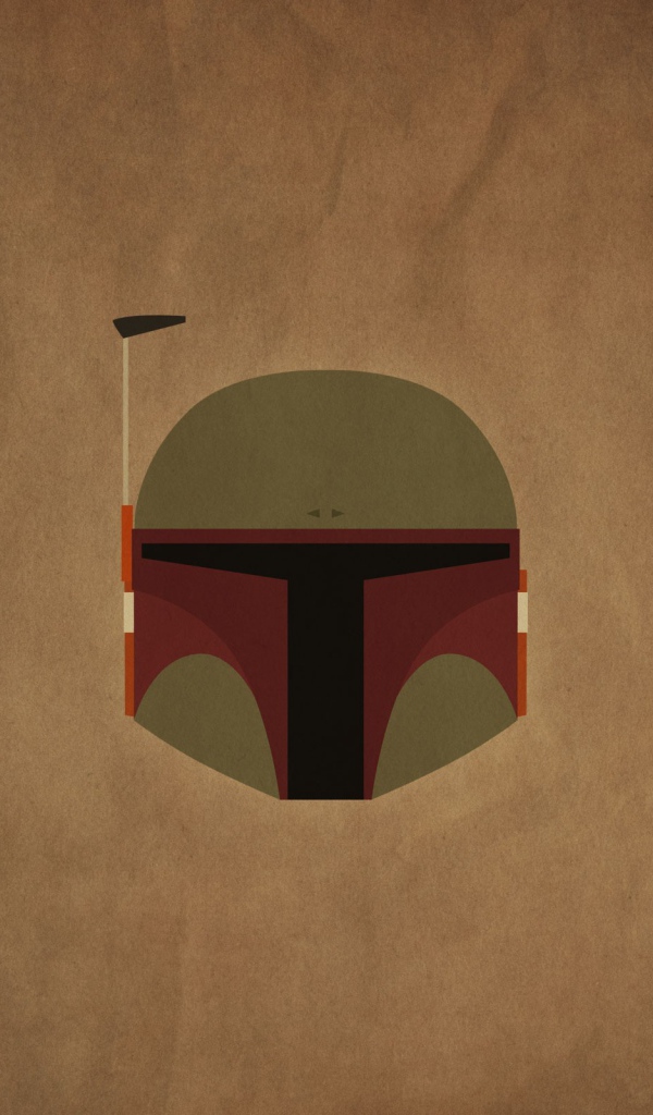 Бобба Фет Звездные войны, коричневый фон