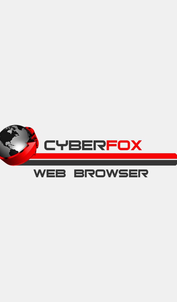 Браузер Cyberfox, красный на белом фоне