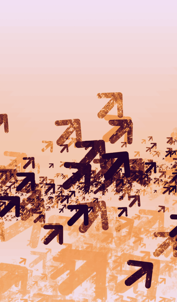 Облако стрелок указывает вверх