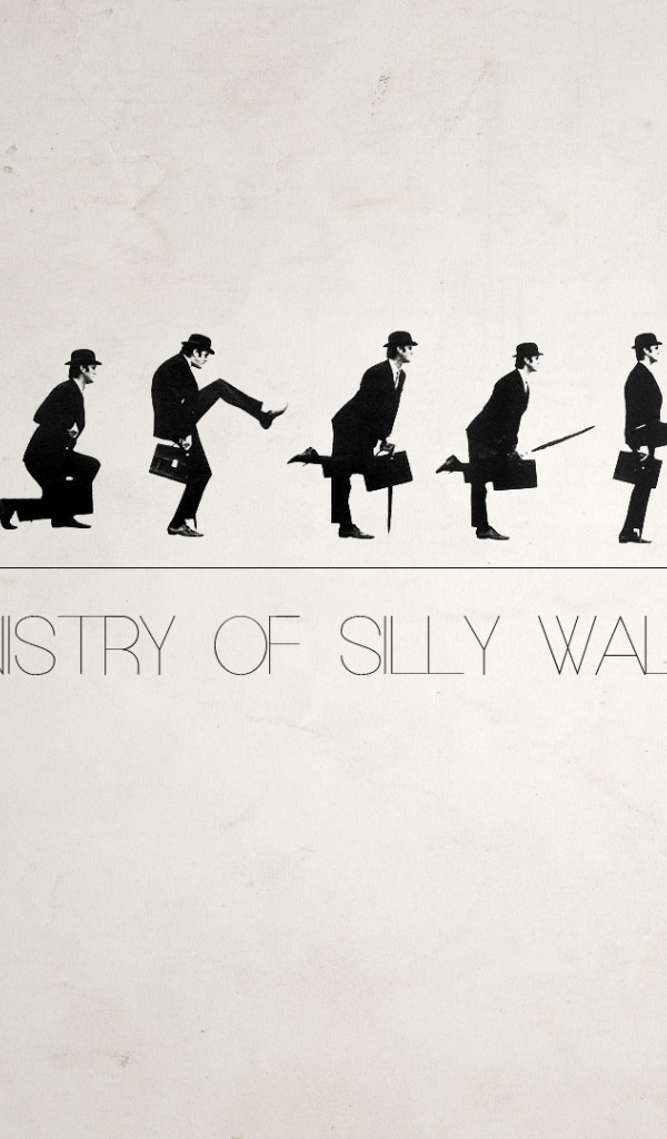 Комик группа Монти Пайтон, серый фон