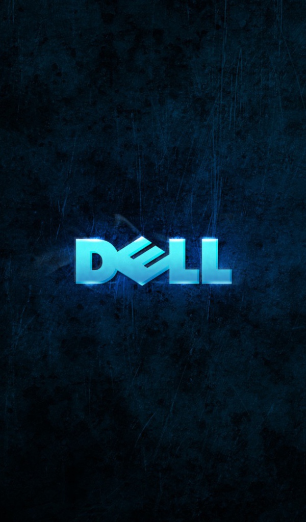 Логотип ДЕЛЛ на сине черном фоне