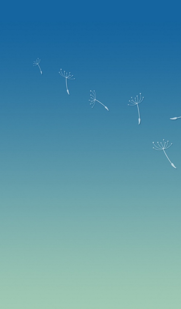 Семена одуванчика, фон Убунту