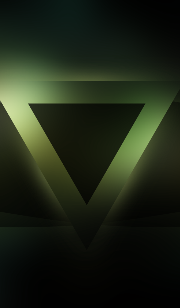 Темный зеленый треугольник