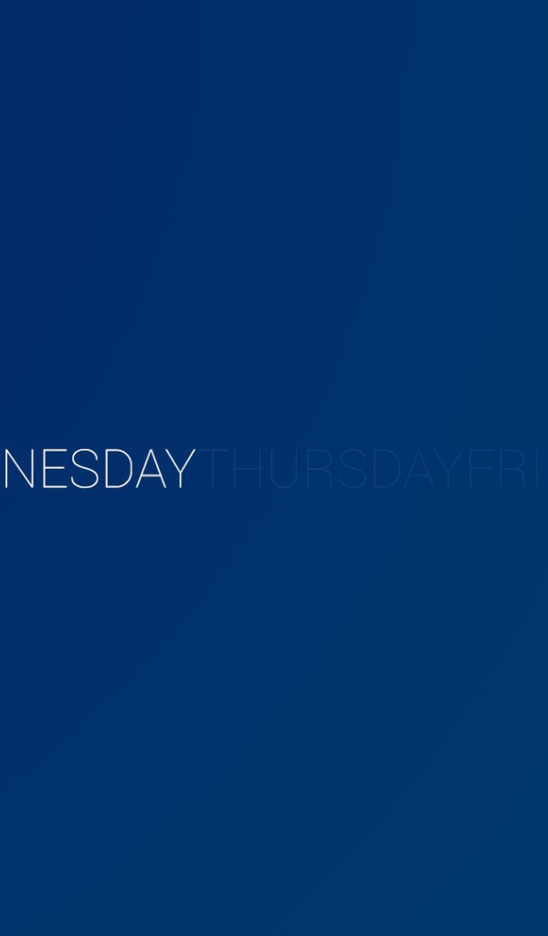 День недели среда