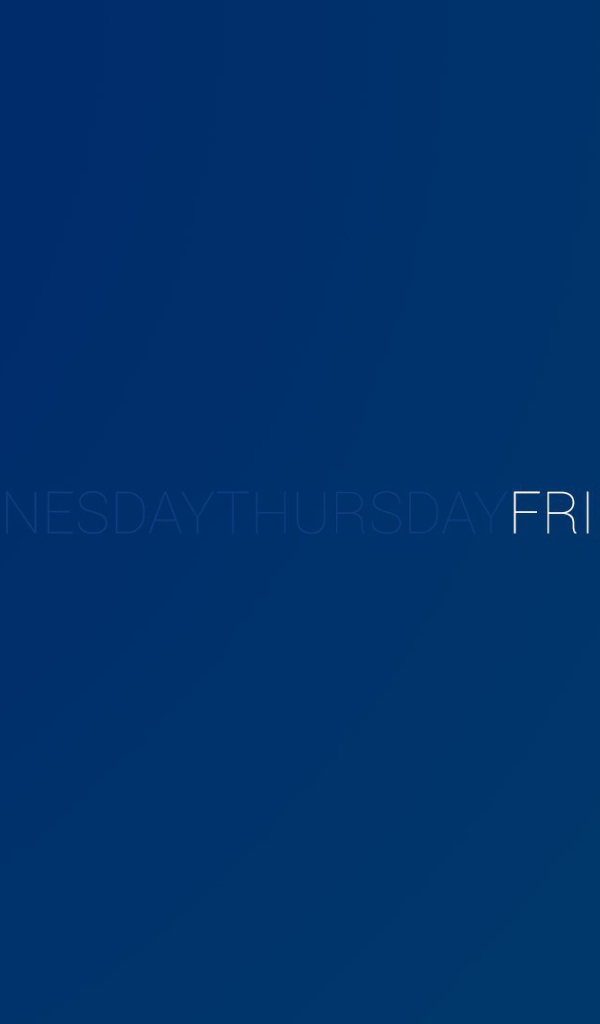 День недели пятница