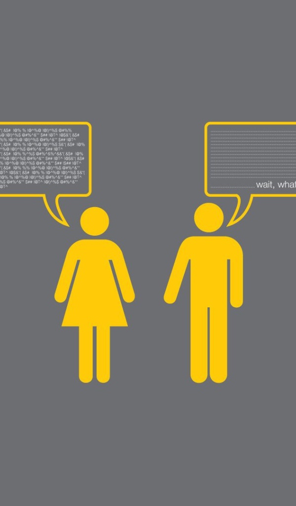 Диалог женщины и мужчины