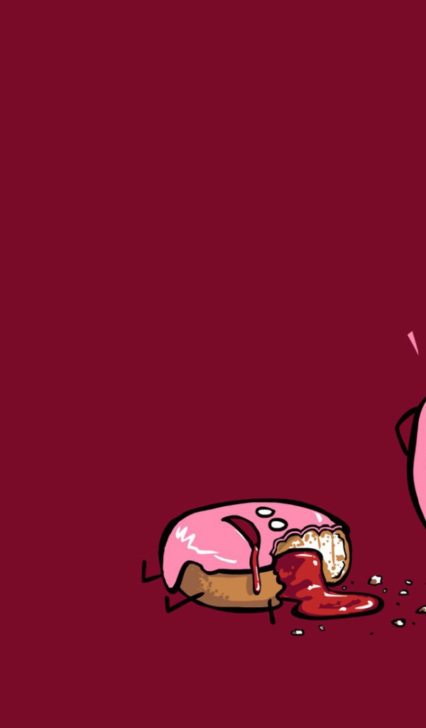 Пончик в ужасе