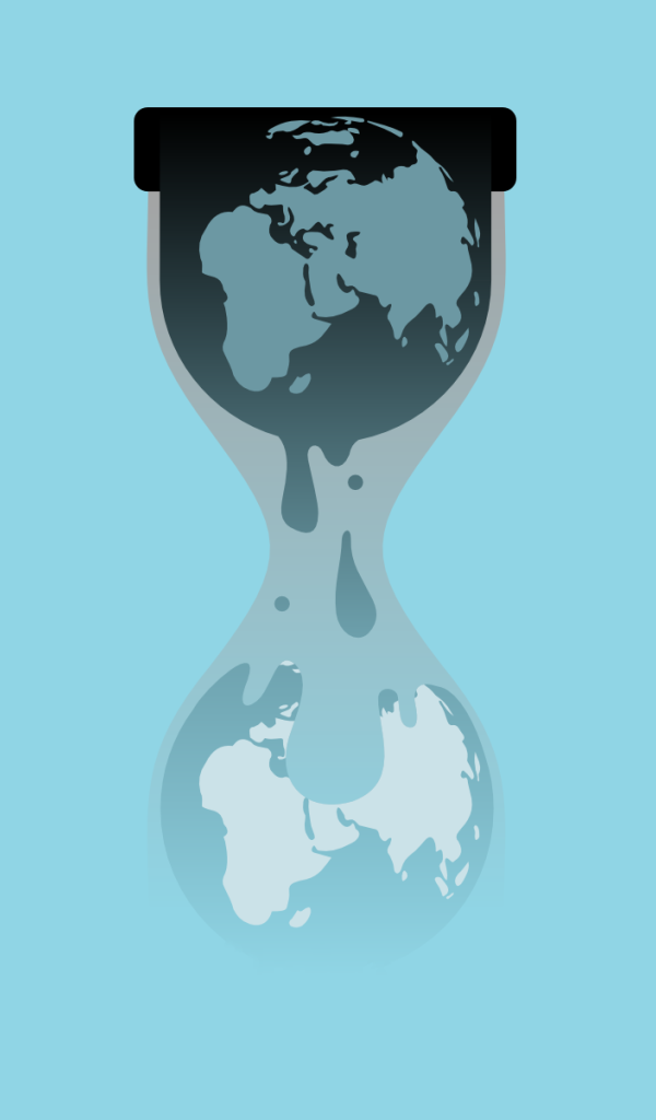 День Земли, голубой фон