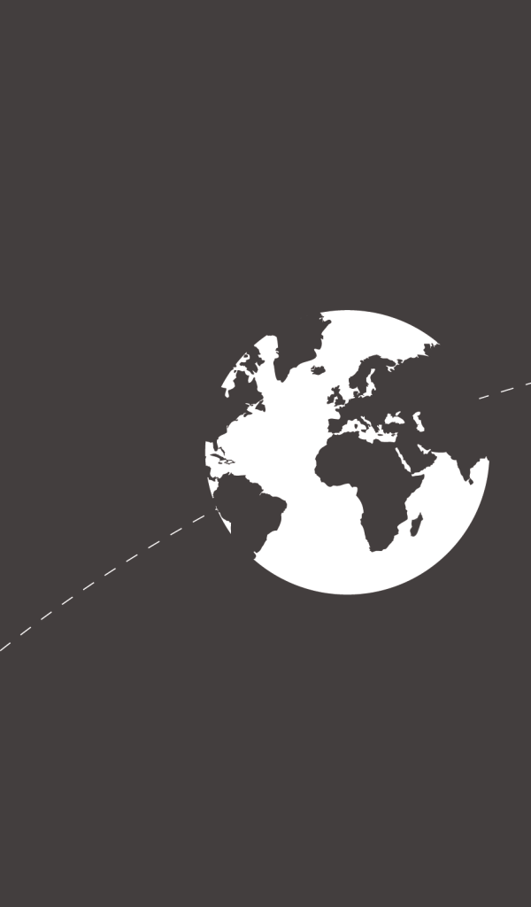 Земля на орбите, серый фон