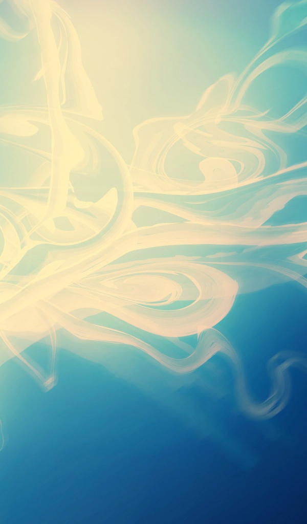 Энергетический вихрь на синем фоне