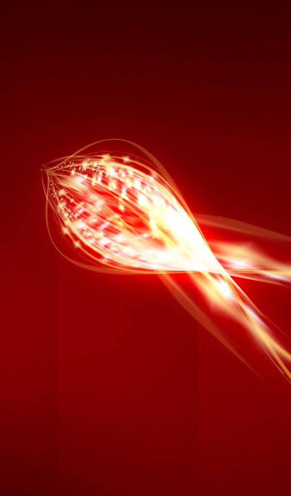 Энергетический вихрь на красном фоне