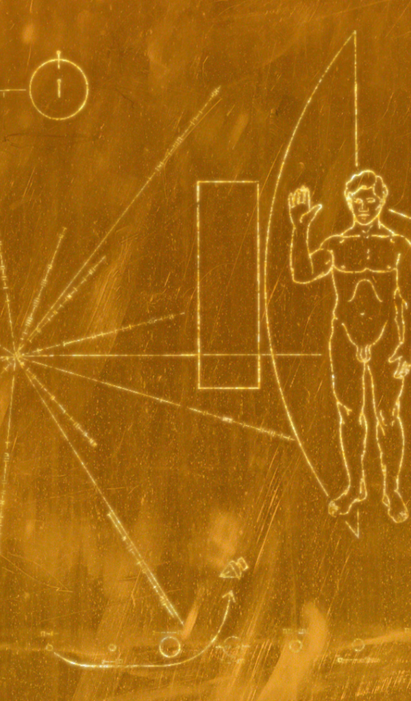 Гравировка на золотой пластинке Вояджера