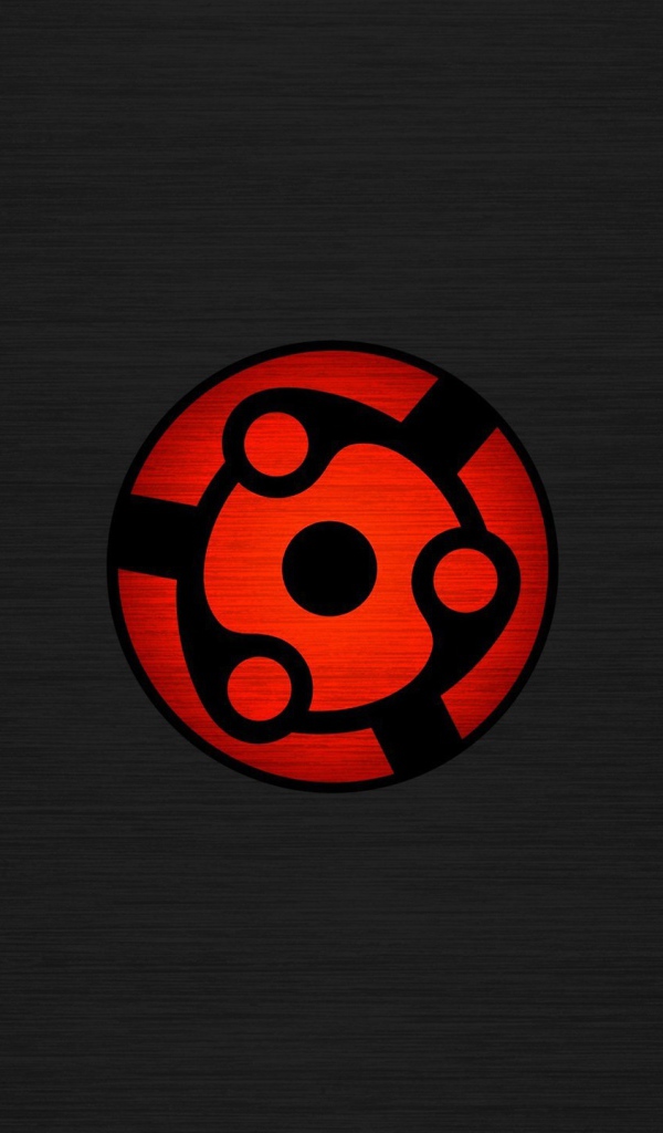 Глаз Шаринган аниме, серый фон