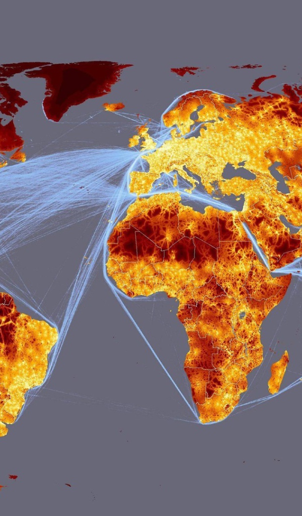 Огненная карта мира