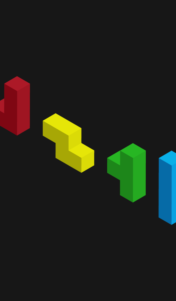 Фигурки для тетриса, серый фон