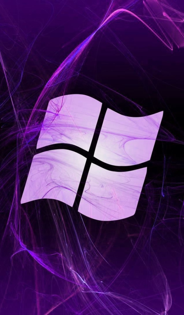 Флаг Windows, фиолетовый фон