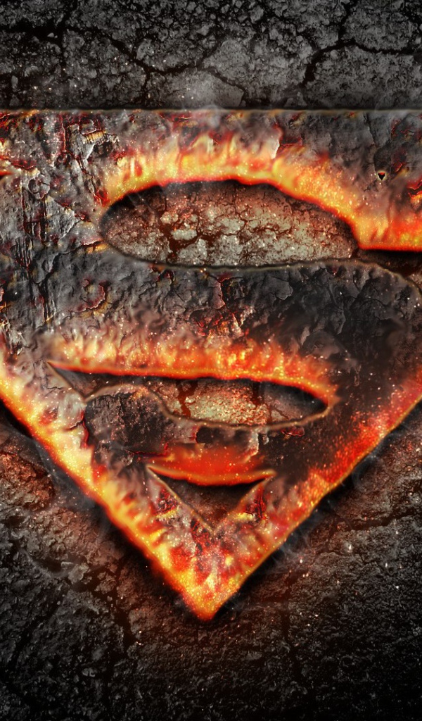 Пылающий символ Супермена