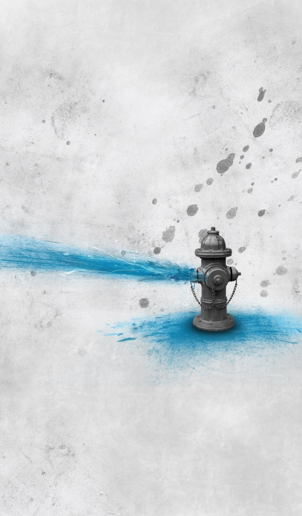 Фонтан из пожарного крана