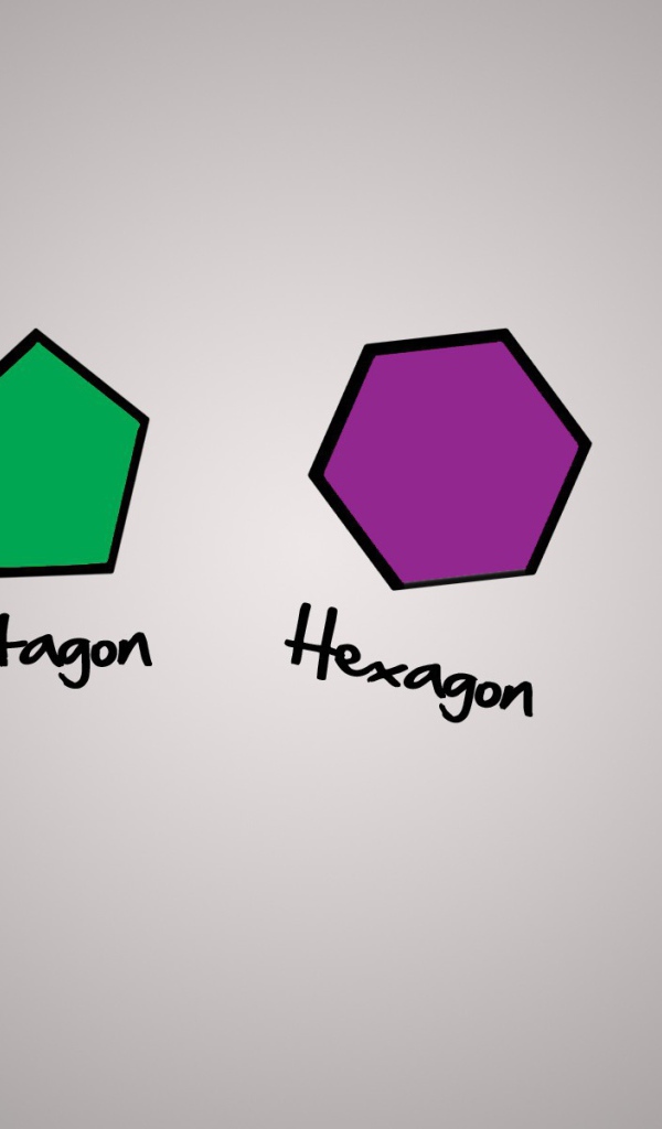 Геометрические фигуры на сером фоне