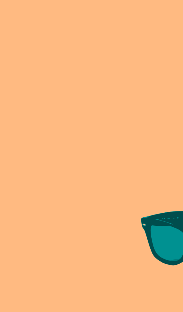 Очки, оранжевый фон