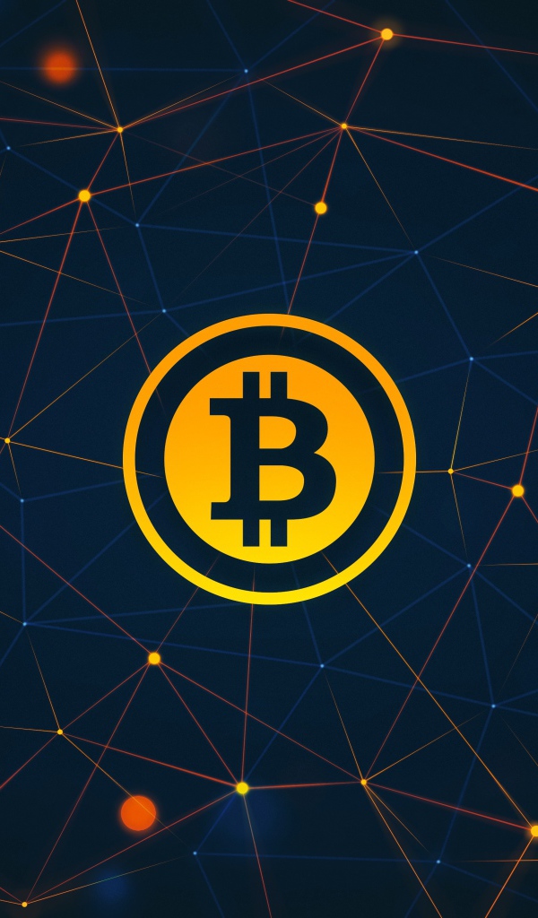 Золотой символ Биткоин