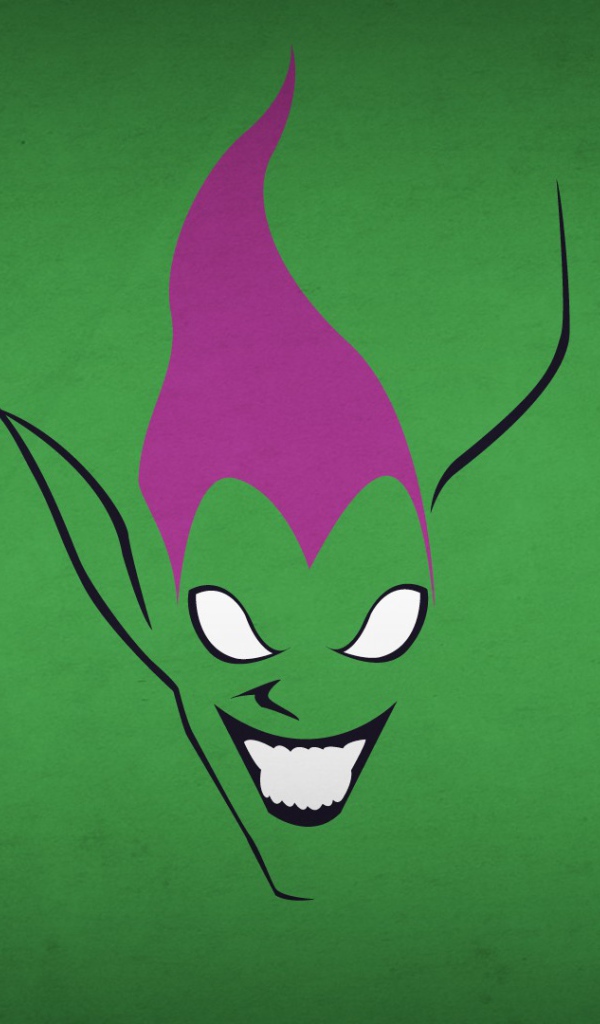 Зеленый Гоблин, зеленый фон