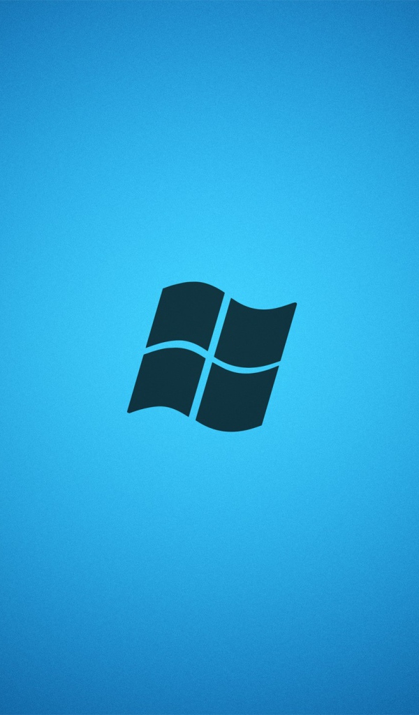 Серый логотип Майкрософт, голубой фон