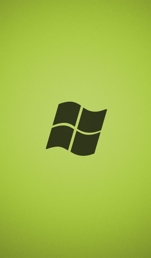 Серый логотип Майкрософт, зеленый фон