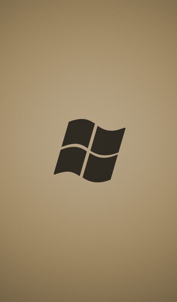 Серый логотип Майкрософт, коричневый фон