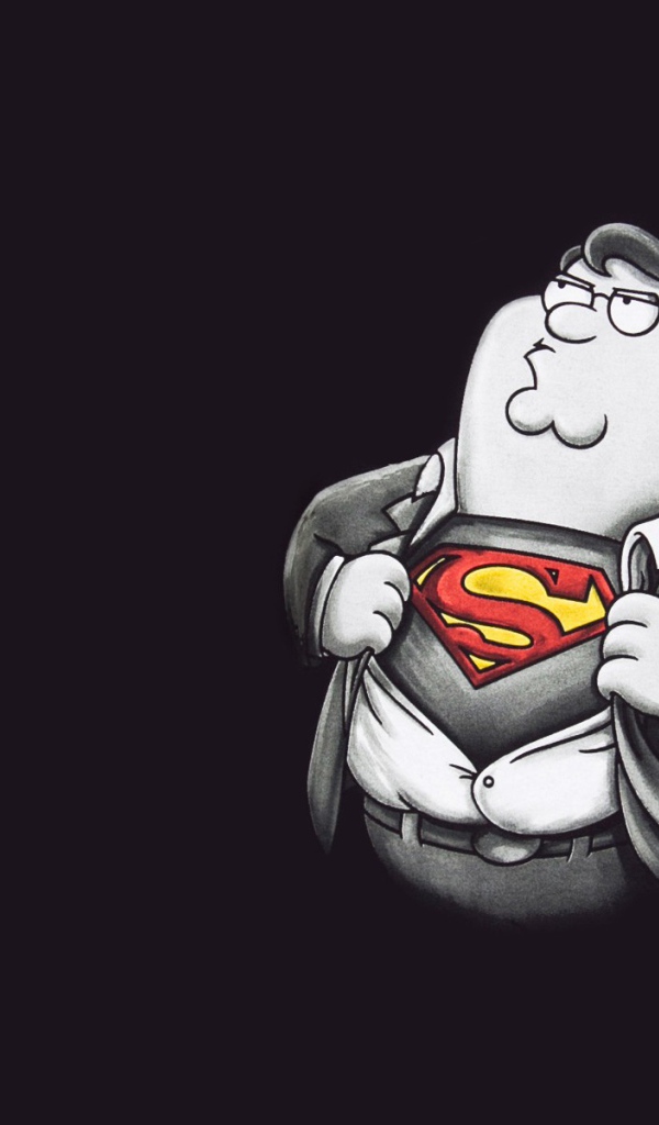 Гриффин Супермен, черный фон