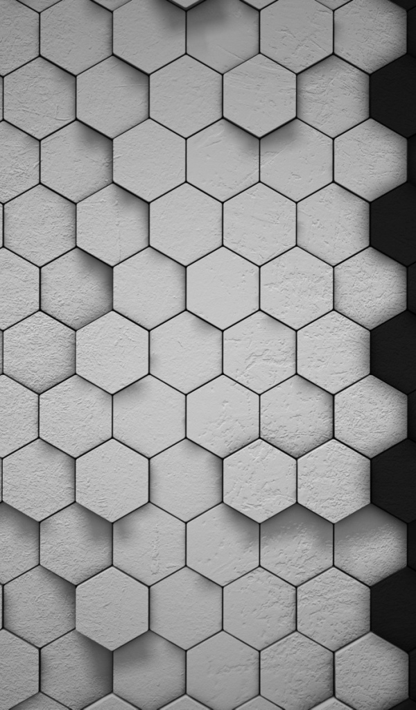 Пчелиные соты, серый фон