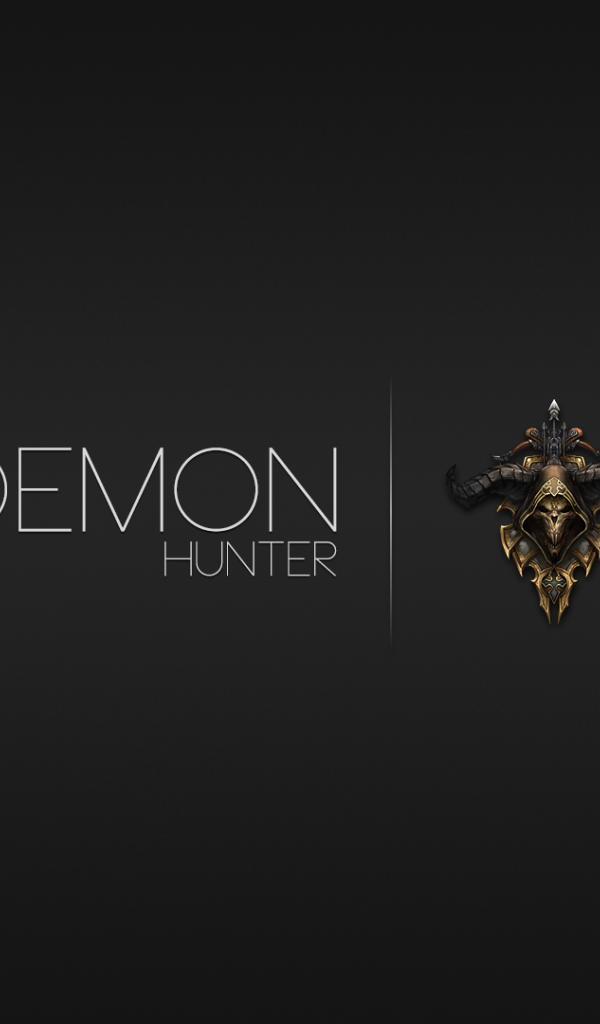 Охотник за демонами из игры Diablo 3, серый фон