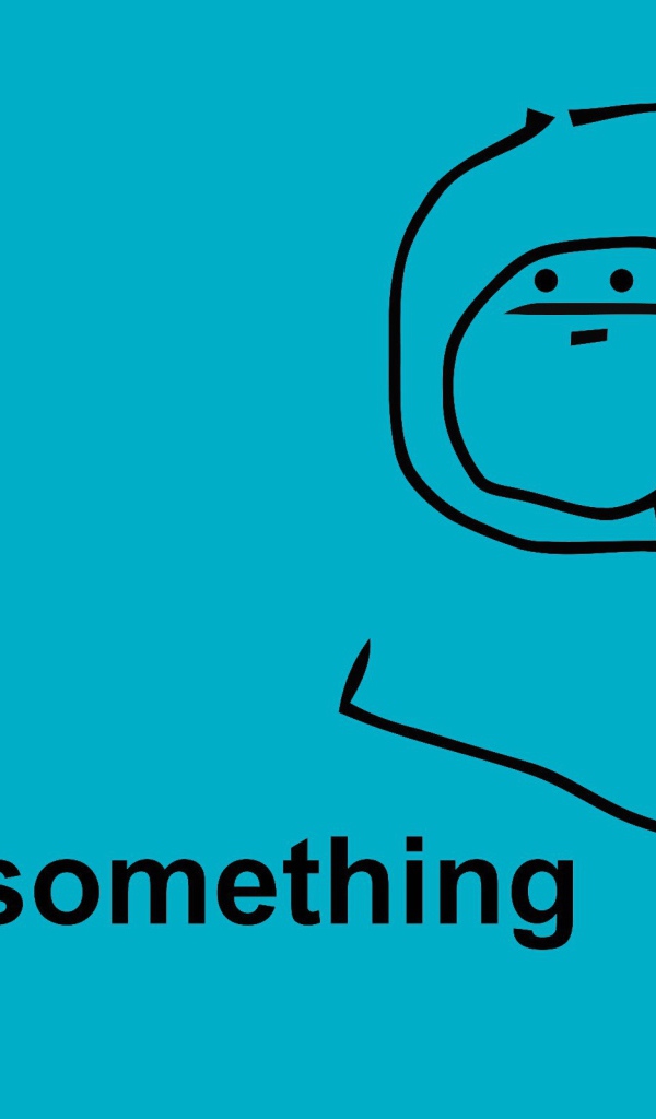 Это что-то, голубой фон