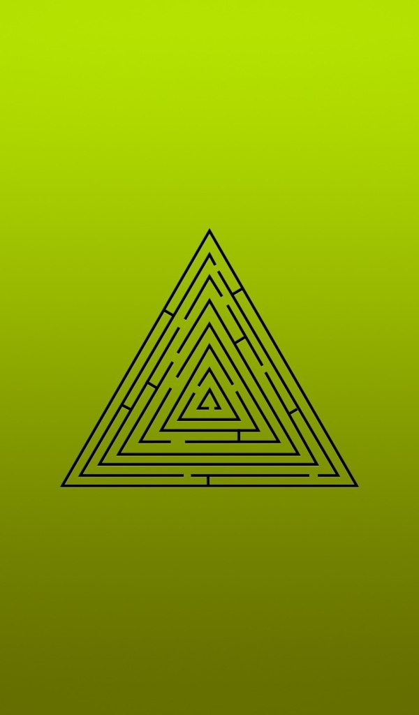 Лабиринт на зеленом фоне