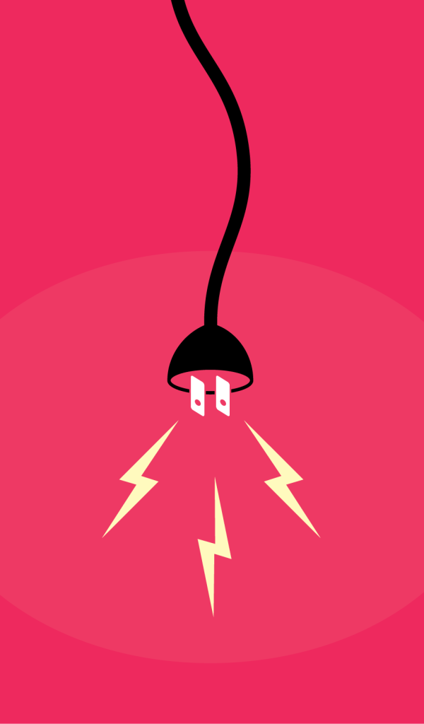 Лампа, розовый фон