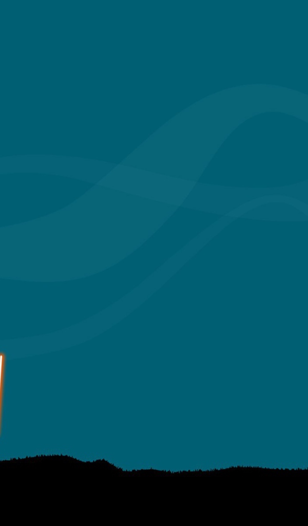 Бой на световых мечах, голубой фон