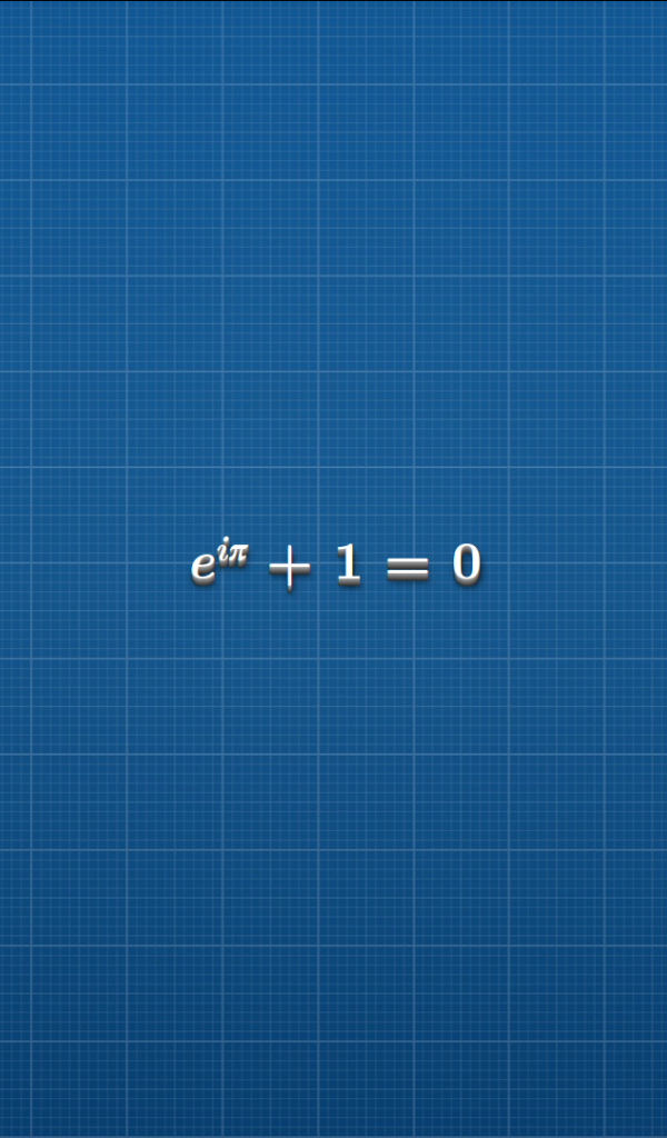 Математическая формула на клетчатом голубом фоне