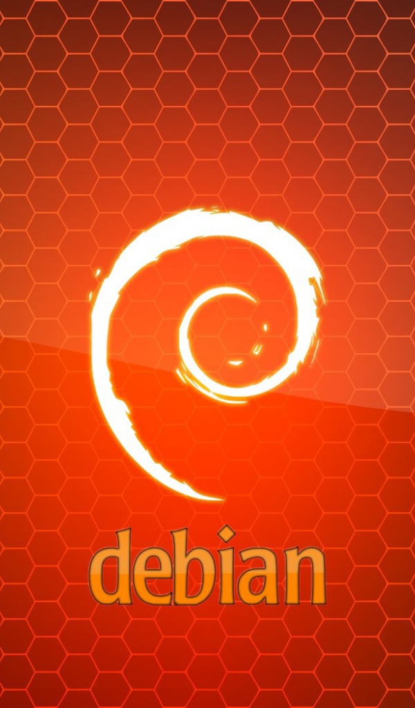 ОС Debian, фон из сот