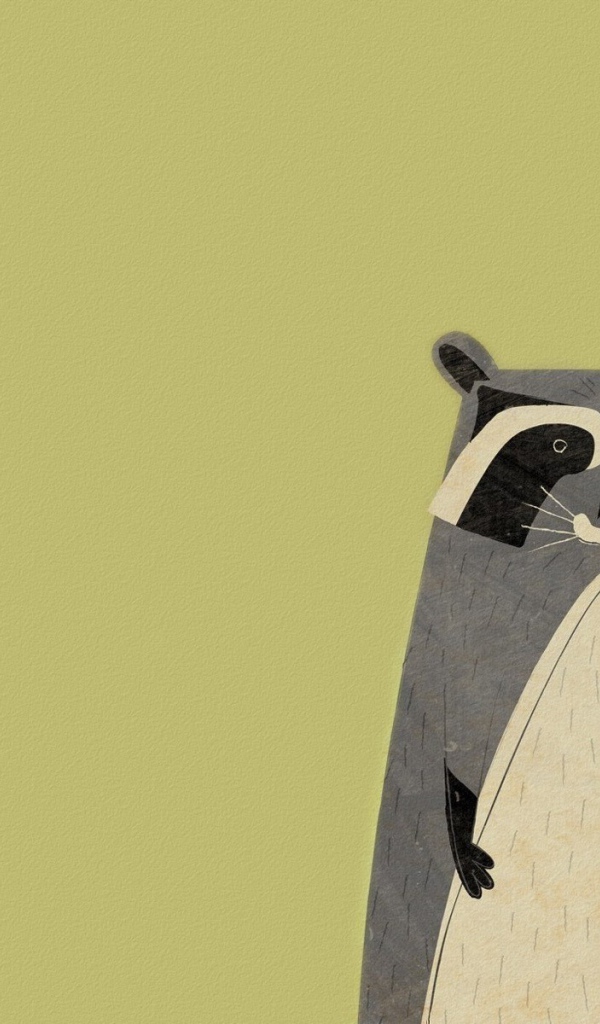 Опоссум, светлый фон